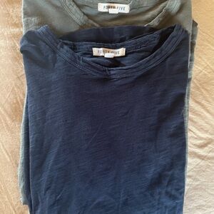 Forty Five Navy and Gray T-Shirts